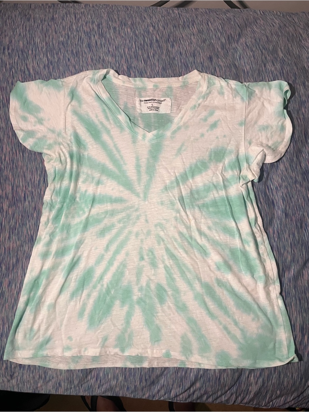 Tie-dye top by the Sweatshirt Project size large